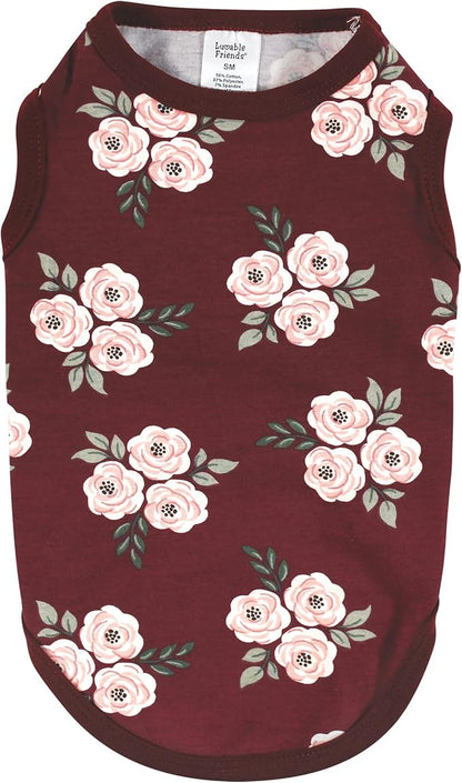 Luvable Friends Dog Pet Dog and Cats Cotton T-Shirts 2pk