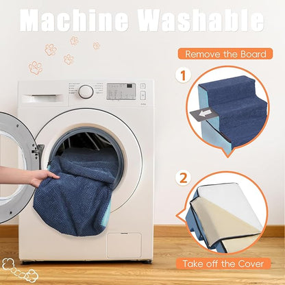 Supet Dog Stairs for Small Medium Large Dogs to Get on Bed