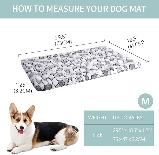 VANKEAN Dog Crate Pad Bed Mat Reversible (Cool & Warm)