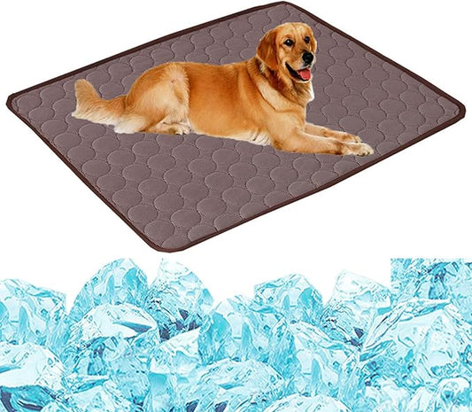 JIA.L Dog Cooling Mat Breathable Washable Summer Pet Cooling Pad Extra Large Dog Cat Self Cooling Pad for Kennerl 40inch x 28inch