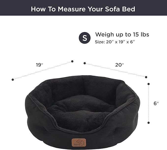 Bedsure Dog Beds for Small Dogs 20 Inches,