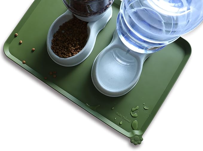 Hoki Found Large Silicone Pet Food Mats Tray