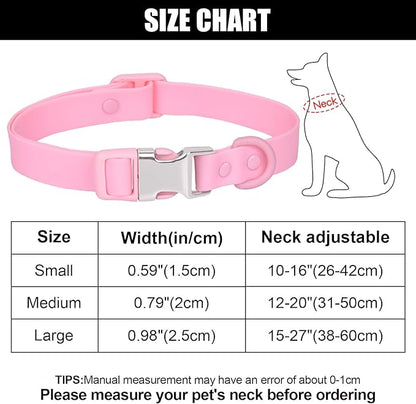 Waterproof Dog Collar Soft Rubber Dog Collar