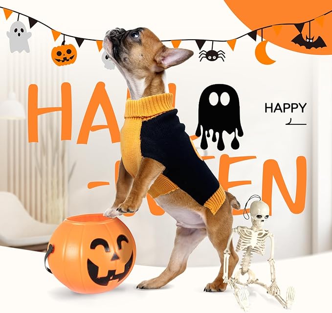 3 Pack Halloween Thanksgiving Christmas Dog Cat Knit Sweater Set