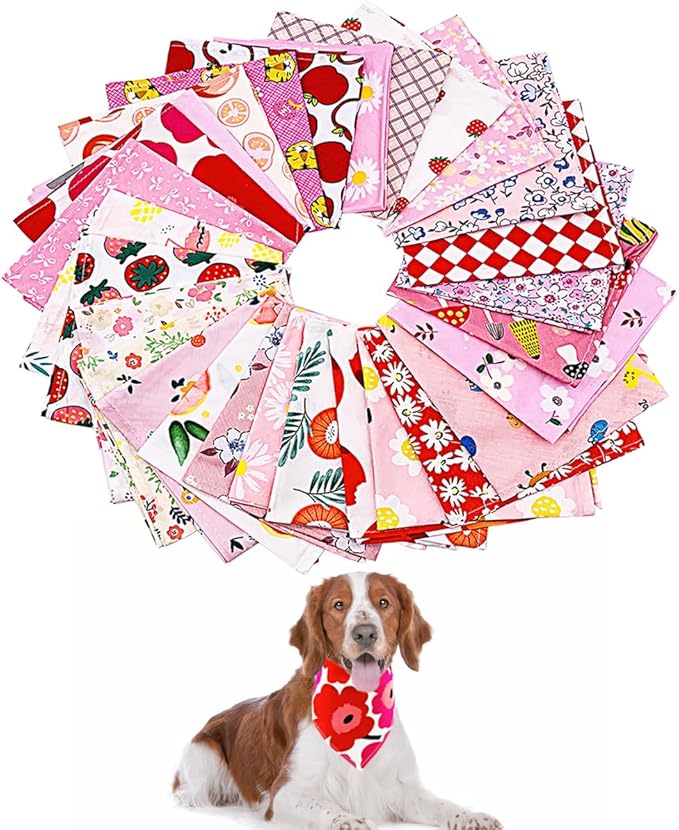 PET SHOW 10pcs Girls Small Dog Bandanas Female