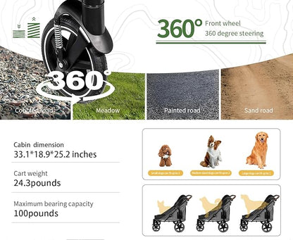 Pet Stroller for medlium and Large Dogs