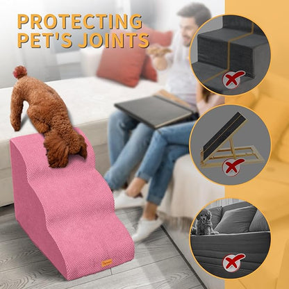 Topmart 3 Tiers Foam Dog Ramps/Steps