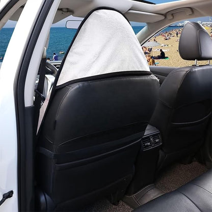 Marble Waterproof Towel Car Seat Cover Anti-Slip Bucket Seat Protector Washable Car Accessories Decro from Sweat