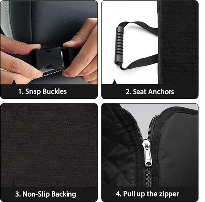 Front Seat Cover for Dogs in Car 2-in-1 Pet FCWLAGU1