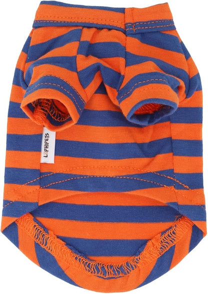 LOPHIPETS 100% Breathable Cotton Striped Dog Tee Shirt