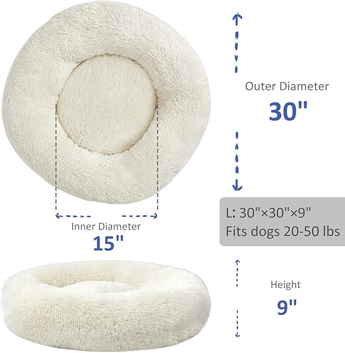 Washable Dog Round Bed Medium