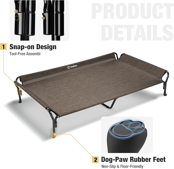 Veehoo Cooling Raised Dog Bed