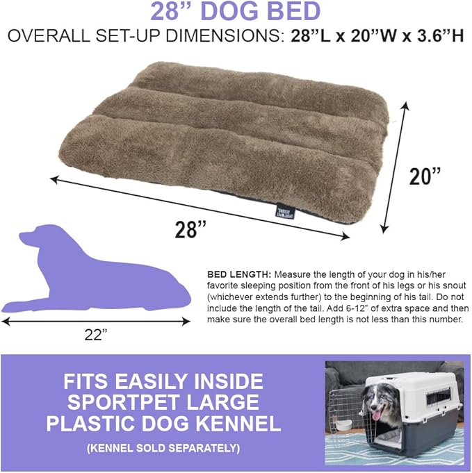 SportPet Designs Waterproof Pet Bed 28 inches