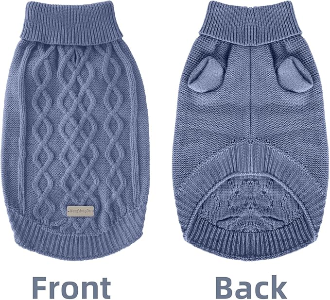 Small Dog Warm Winter Sweater MengMengDa Pet Dog Clothes Dog Knitwear for Small to Medium Breeds Dog Outfits