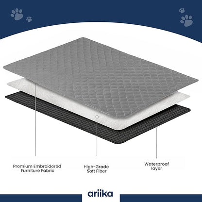 ariika Waterproof Dog Sofa Mat - Durable, Scratch-Resistant - Eco-Friendly Polyester & Cotton Mix, Odor-Free, Ideal for All Breeds - Dog Bed Protector for Sofa, Couch, Floor, Car Seats and Bed