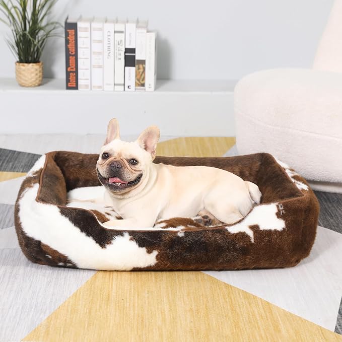 Faux Fur Dog Beds for Large Dogs print,32x24inches)