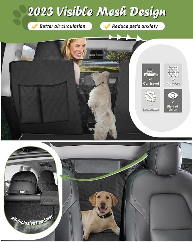 Tesla Model Y Dog Seat Cover for Back Seat 2024 2023 2022 2021 2020,Waterproof Scratch