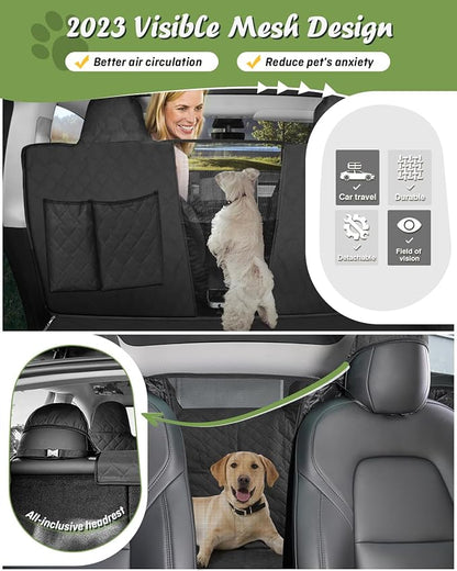 Tesla Model Y Dog Seat Cover for Back Seat 2024 2023 2022 2021 2020,Waterproof Scratch