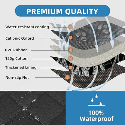 Dog Car Seat Cover for Back Seat 600D Heavy