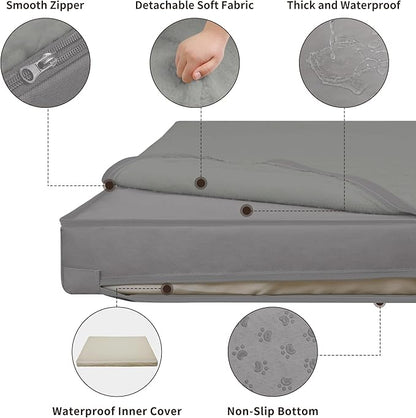 Easy-Going Dog Bed for Medium Dogs (30x20x3 in,