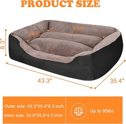 PUPPBUDD Dog Beds for Extra Large Dogs