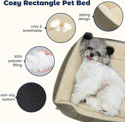 Miguel Dog Bed with Removable Cushion/Pillow for Medium Small Dogs 25 Inch