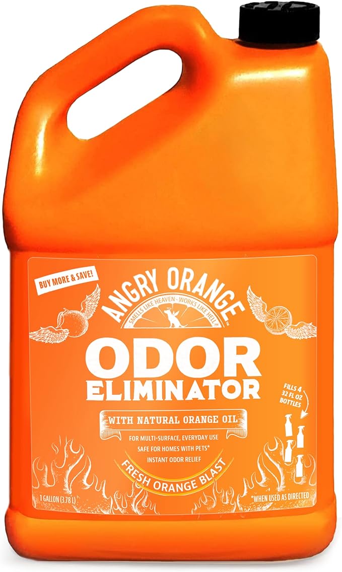 ANGRY ORANGE Pet Odor Eliminator for Dog Urine and Smells - Citrus - 1 Gallon