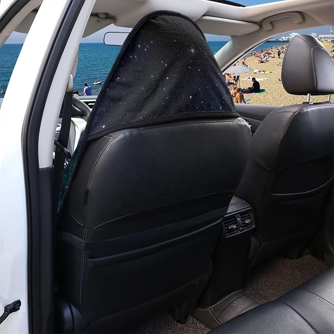 Butterfly Galaxy Sweatproof Towel Car Front Seat Cover Non-Slip Bucket Seat Protector Easy to Install for Athletes