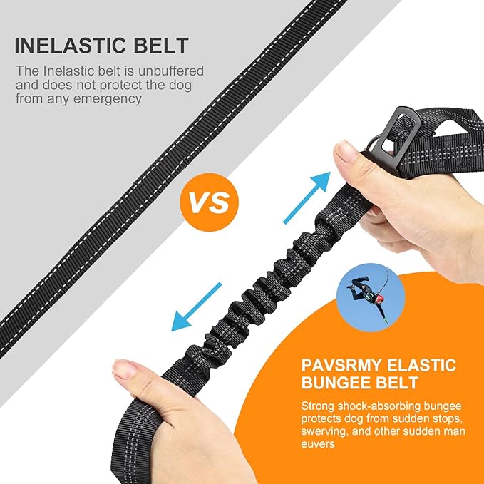 2 Packs Dog Seat Belt for Car, Upgrade 3-in-1 Dog Seatbelt with Adjustable Metal Buckle, Safety Headrest Restraint Dog Car Harness with Elastic Bungee for Small Medium Large Dogs Pet