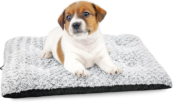 Dog Bed Kennel Pad Washable Anti-Slip Crate Mat (24-inch)