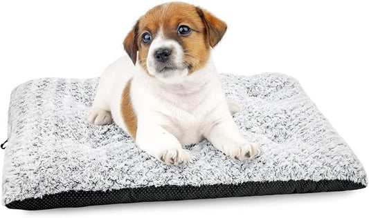 Dog Bed Kennel Pad Washable Anti-Slip Crate Mat (24-inch)