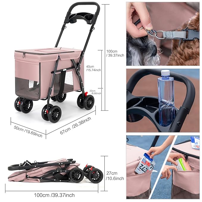 Pet Stroller 4 Wheels