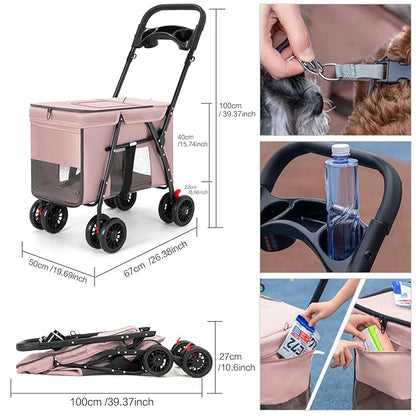 Pet Stroller 4 Wheels