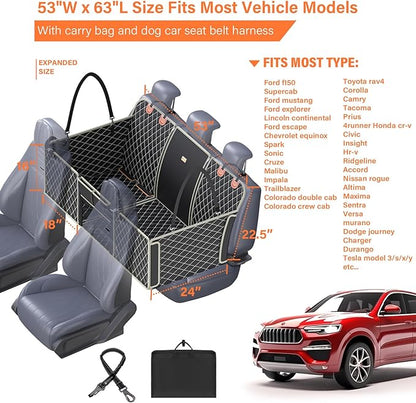Back Seat Extender for Dogs 380lbs, Dog