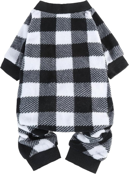 SCENEREAL Dog Pajamas for Small to Large Dogs Soft Pet Sweater Clothes Warm Puppy Onesie Outfits for Doggie Winter Christmas