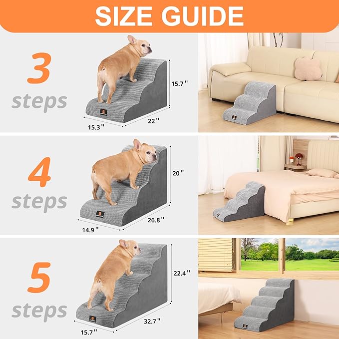 Dog Stairs for Small Dogs 5 Step
