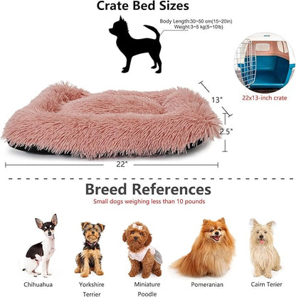 Small Dog Bed for Crate Pink Crate Pad 22 inch