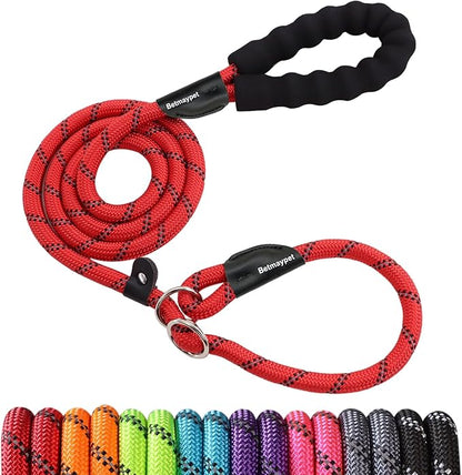 Slip Leads Dog Leash 4/5/6 FT (1/2''- 4FT,