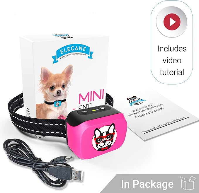 Small Dog Bark Collar Rechargeable 5-15lbs -