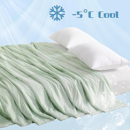 NTBAY Cooling Blanket for Dogs, Toddler Cooling Blanket, Japanese Double-Sided Cold Tech Fabric Cooling Blanket for Hot Sleepers, Q-Max 0.43, 39x47 Inches, Mint Green