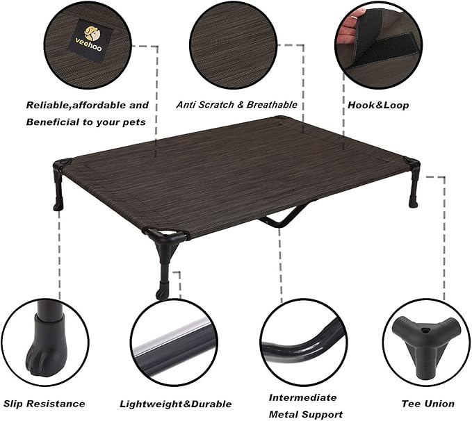 Veehoo Cooling Elevated Dog Bed CWC1803-XXL