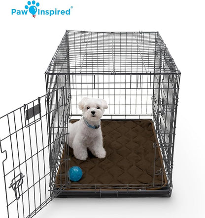 Paw Inspired Washable Padded Crate Mats for Dogs 35” x 22” Pad, 36-inch Kennels