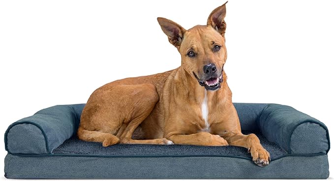 Furhaven Orthopedic Dog Bed for Large Dogs w/ Removable Bolsters & Washable Cover 95 lbs