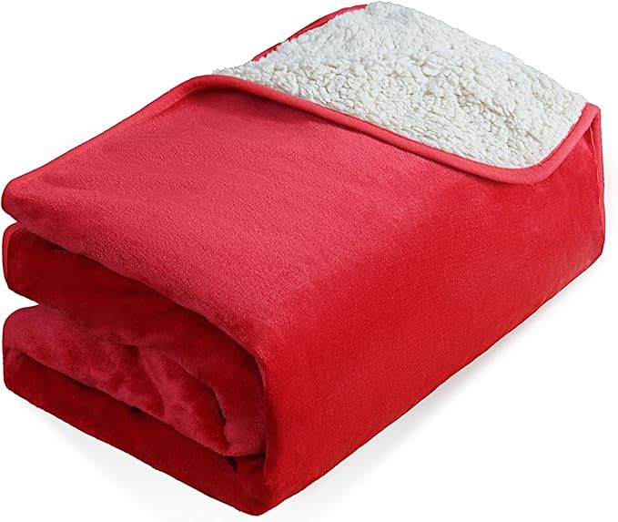 Waterproof Pet Blanket Dog Blankets, Super Soft Warm Fluffy Facecloth Sofa Car Bed Protector, Urine Proof Washable Outdoor Pet Blanket for Puppy Large Dogs & Cats(Red120cm*200cm)