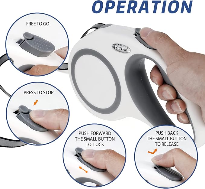 Retractable Dog Leash 26 FT 110lbs, Strong