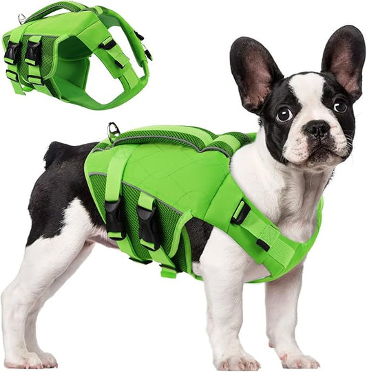 ASENKU Dog Life Jacket with Rescue Handle