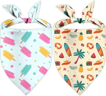 Summer Dog Bandanas Hawaiian Dog Bandanas for Dogs
