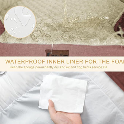 Memory Foam XL Dog Bed with Bolsters