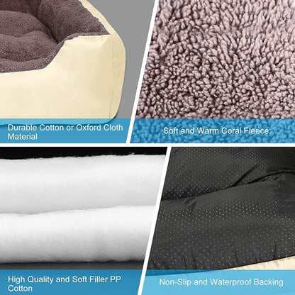 PUPPBUDD Dog Beds for Medium Dogs