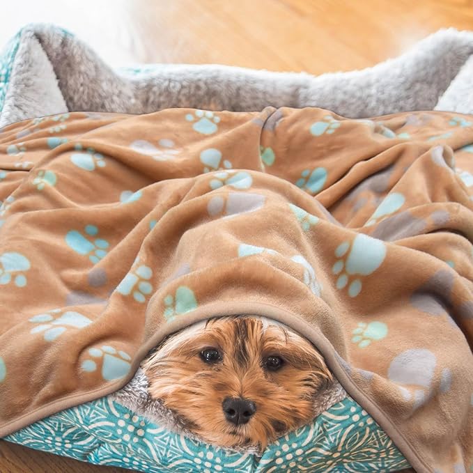 Ultra Soft Dog Blanket Blankets,Brown,41 x 31 inches